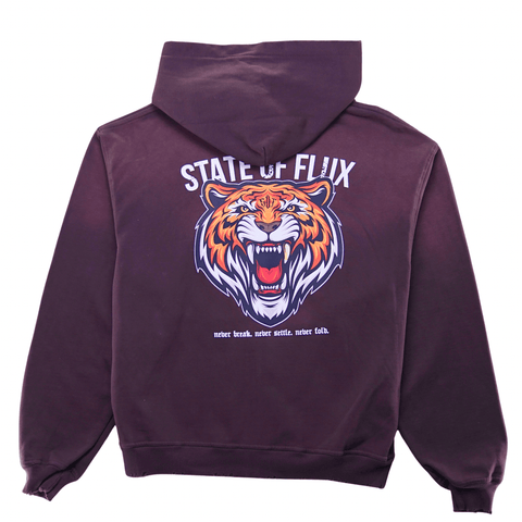 Bengal Zip-up Hoodie 3.0 in distressed mocha