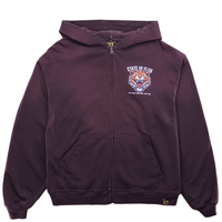Bengal Zip - up Hoodie 3.0 in distressed mocha - State Of Flux - State Of Flux