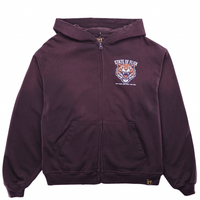 Bengal Zip - up Hoodie 3.0 in distressed mocha - State Of Flux - State Of Flux