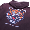 Bengal Zip - up Hoodie 3.0 in distressed mocha - State Of Flux - State Of Flux