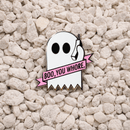 Boo You Whore Pin in white - Yesterdays Co - State Of Flux