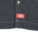 Boxy Fit Short - sleeve Denim Work Shirt in rinsed indigo - Dickies - State Of Flux