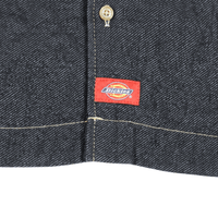 Boxy Fit Short - sleeve Denim Work Shirt in rinsed indigo - Dickies - State Of Flux