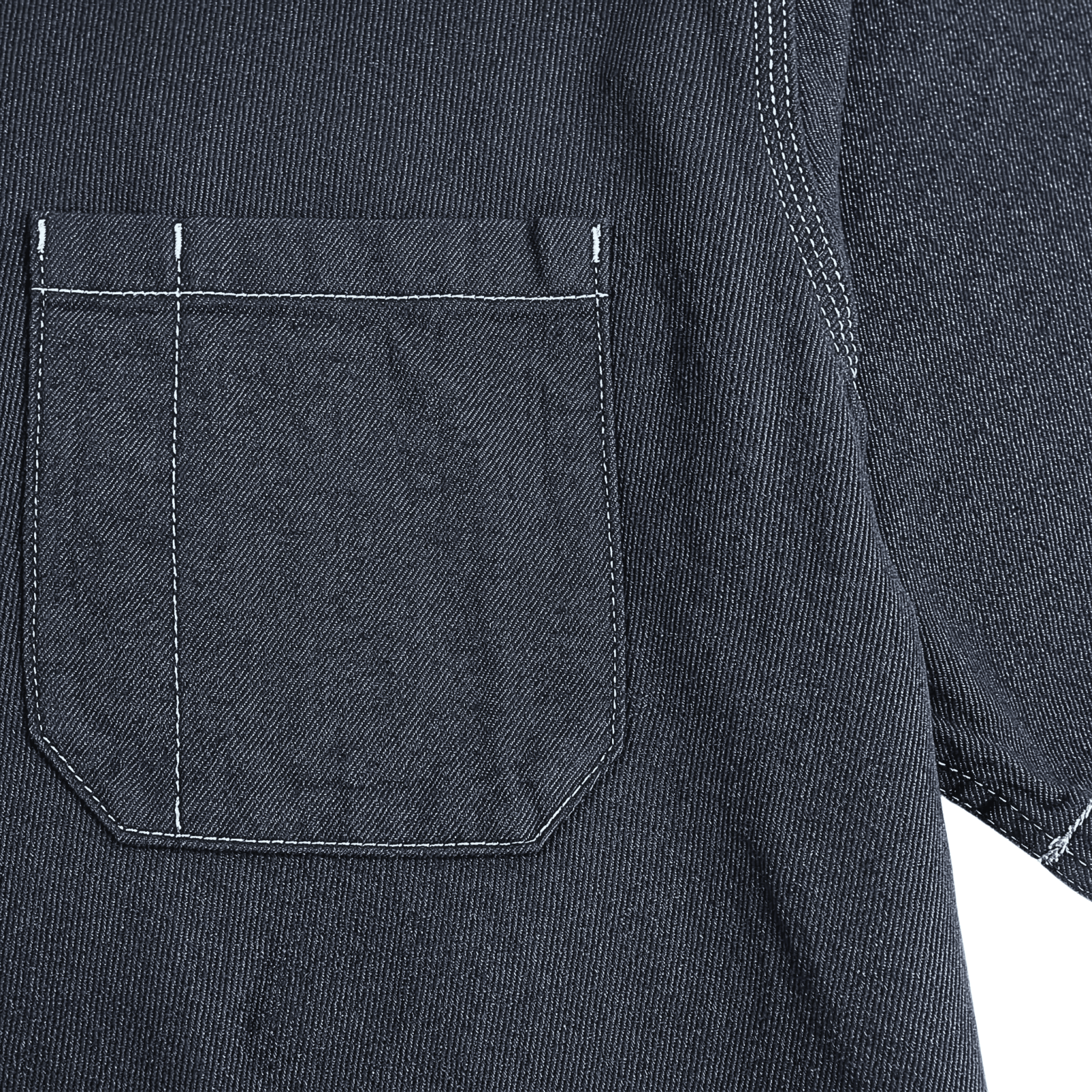 Boxy Fit Short - sleeve Denim Work Shirt in rinsed indigo - Dickies - State Of Flux