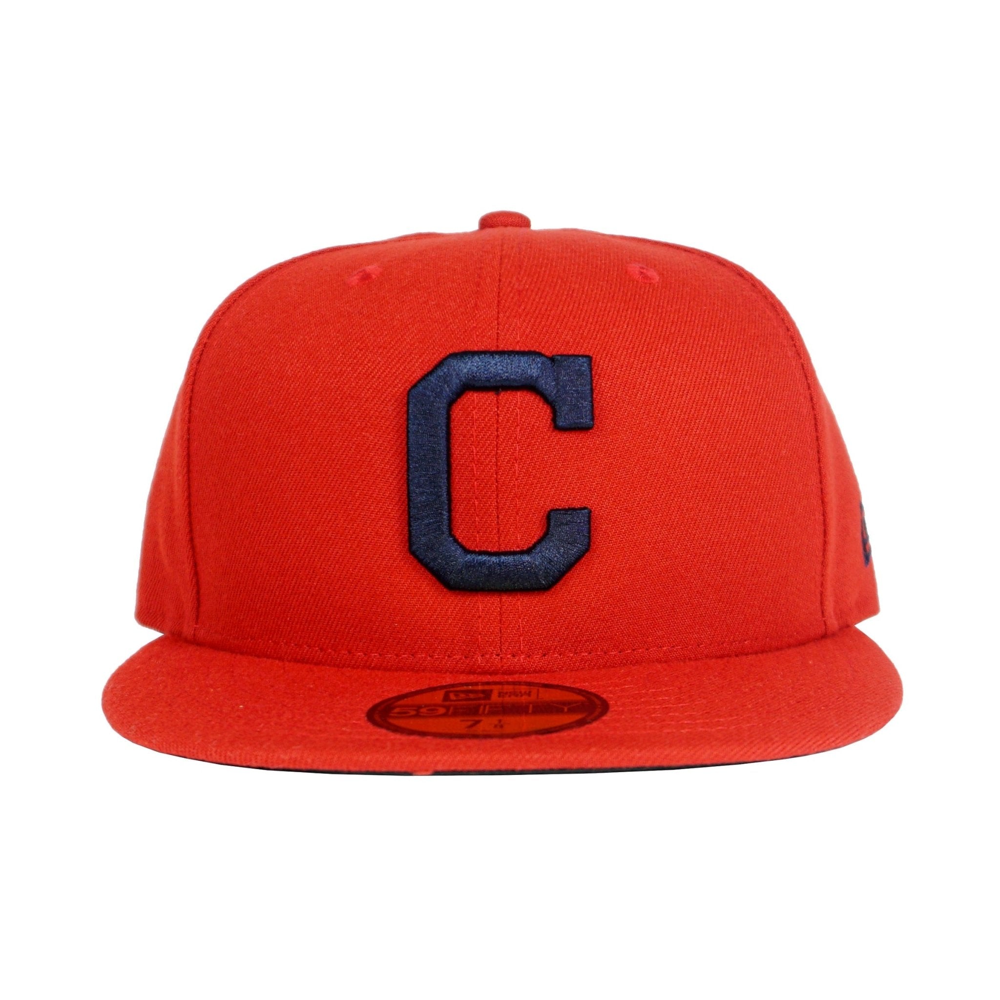 Cleveland Indians Alternate Authentic Collection 59Fifty Fitted Hat in red and navy