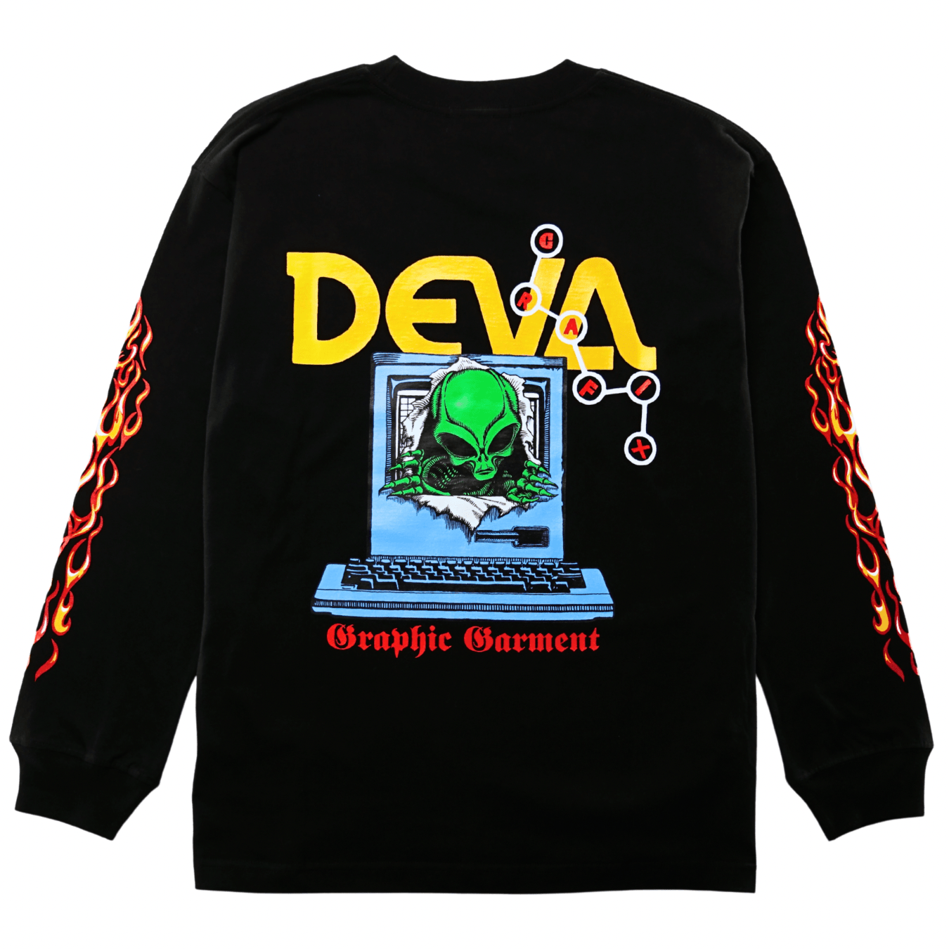 Colony Long - sleeve Tee in black - Devá States - State Of Flux