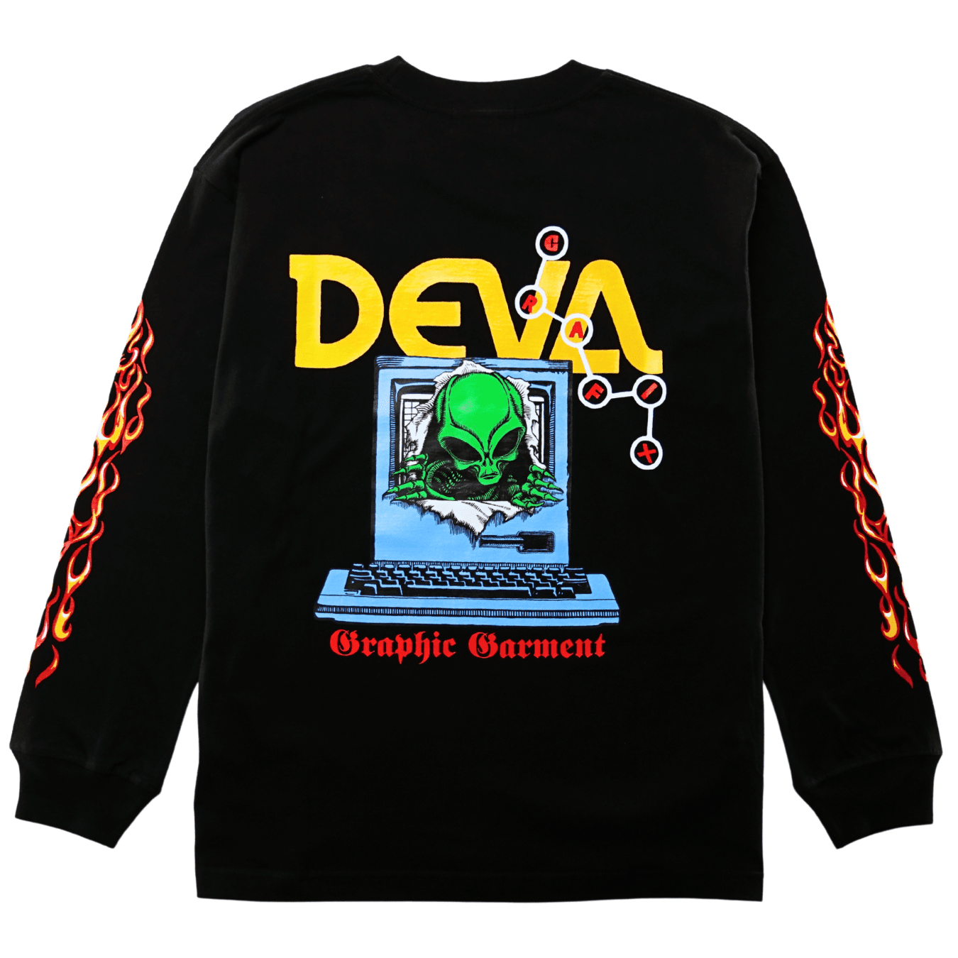 Colony Long - sleeve Tee in black - Devá States - State Of Flux