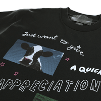 Cow Appreciation Tee in black - Jungles Jungles - State Of Flux