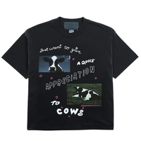 Cow Appreciation Tee in black - Jungles Jungles - State Of Flux