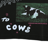 Cow Appreciation Tee in black - Jungles Jungles - State Of Flux