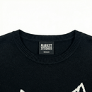 Cubism Beware Knit Sweater in black and white - MARKET - State Of Flux