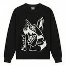 Cubism Beware Knit Sweater in black and white - MARKET - State Of Flux