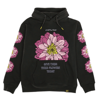 Dahlia Hoodie 2.0 in black and purple - State Of Flux - State Of Flux