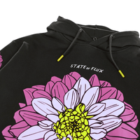 Dahlia Hoodie 2.0 in black and purple - State Of Flux - State Of Flux