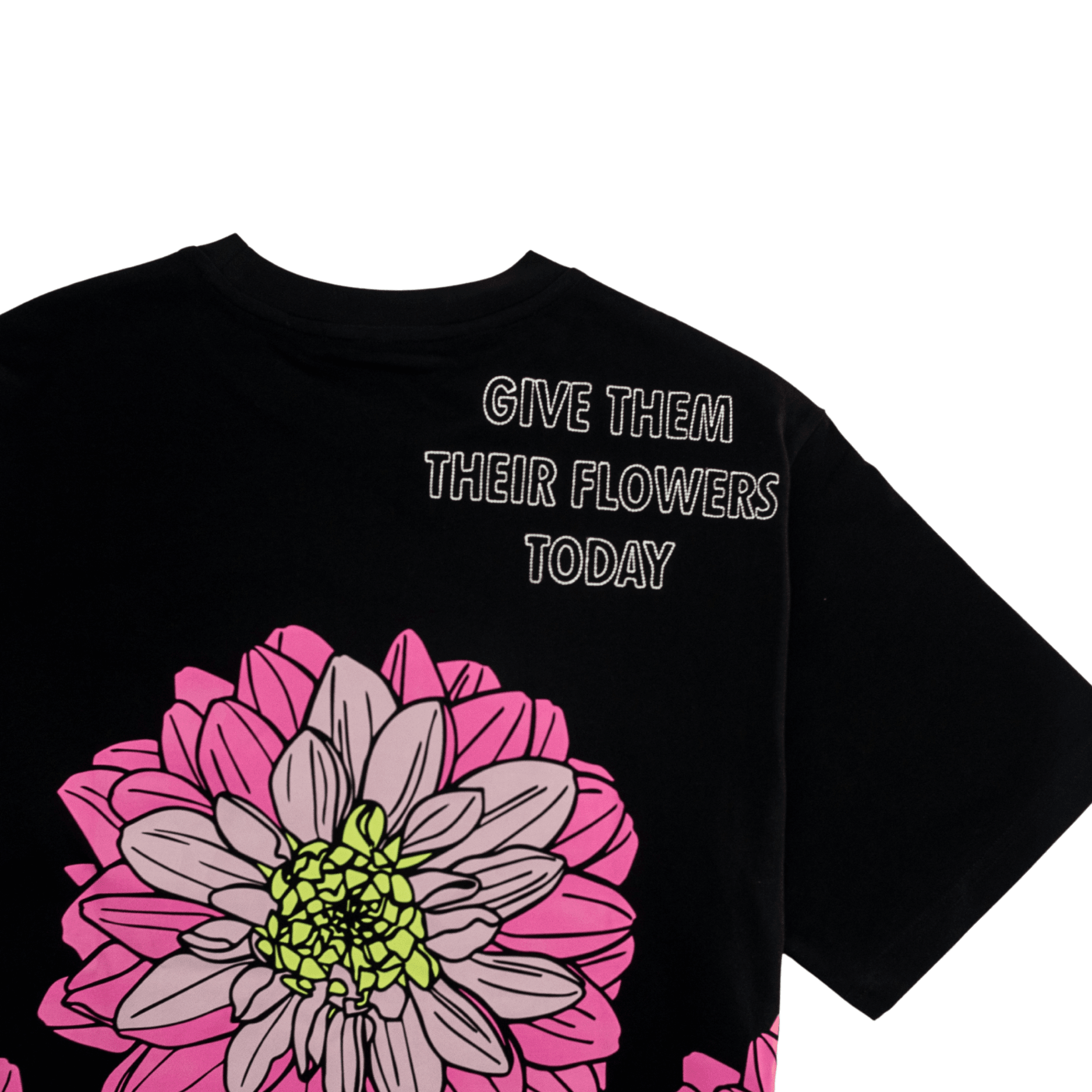 Dahlia Tee 2.0 in black and hot pink - State Of Flux - State Of Flux