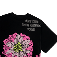 Dahlia Tee 2.0 in black and hot pink - State Of Flux - State Of Flux