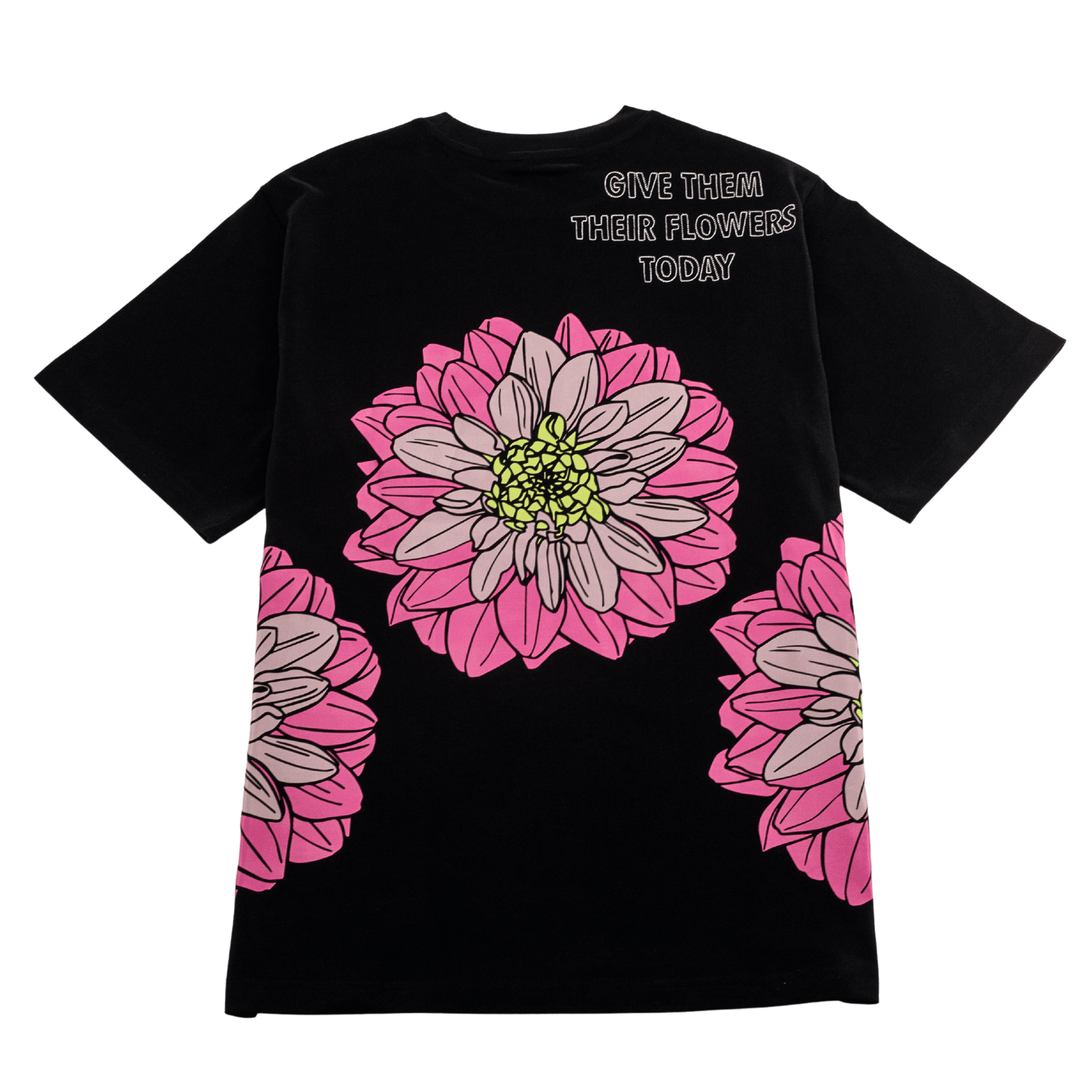 Dahlia Tee 2.0 in black and hot pink