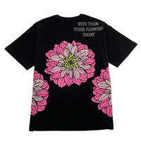 Dahlia Tee 2.0 in black and hot pink - State Of Flux - State Of Flux