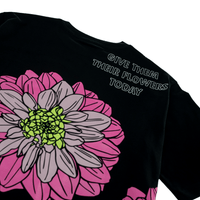Dahlia Tee 2.0 in black and hot pink - State Of Flux - State Of Flux