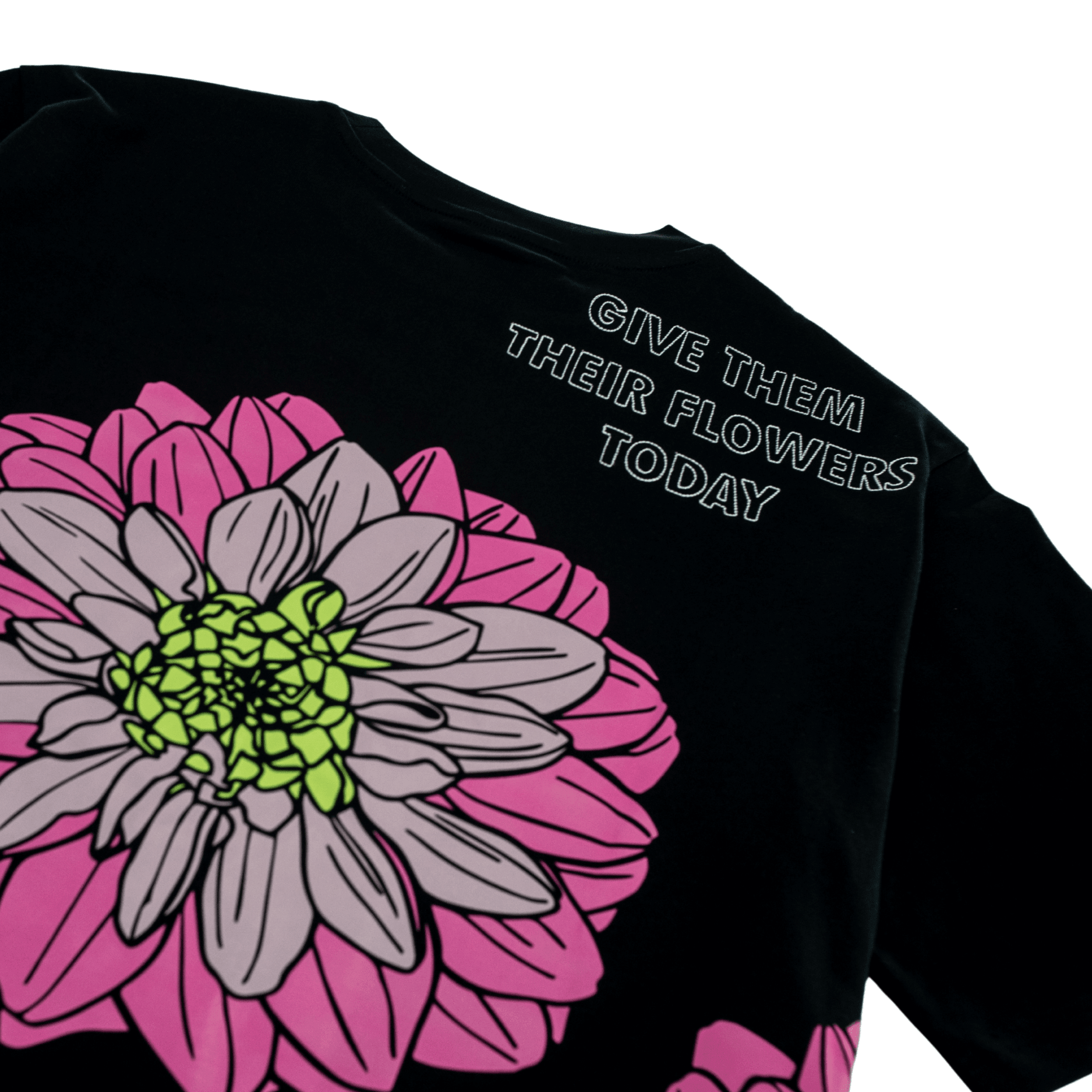 Dahlia Tee 2.0 in black and hot pink - State Of Flux - State Of Flux
