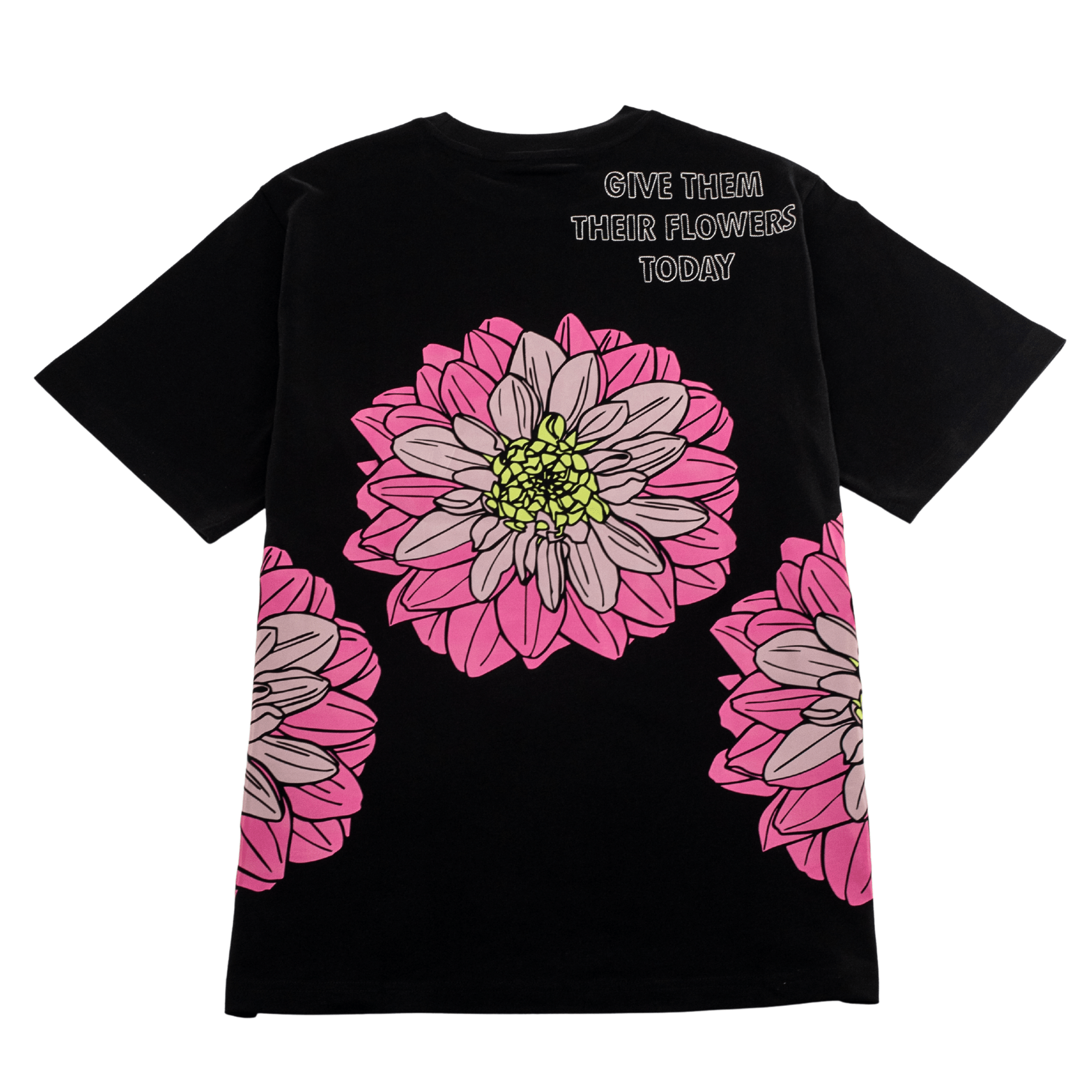Dahlia Tee 2.0 in black and hot pink