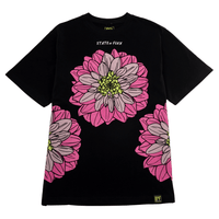 Dahlia Tee 2.0 in black and hot pink - State Of Flux - State Of Flux