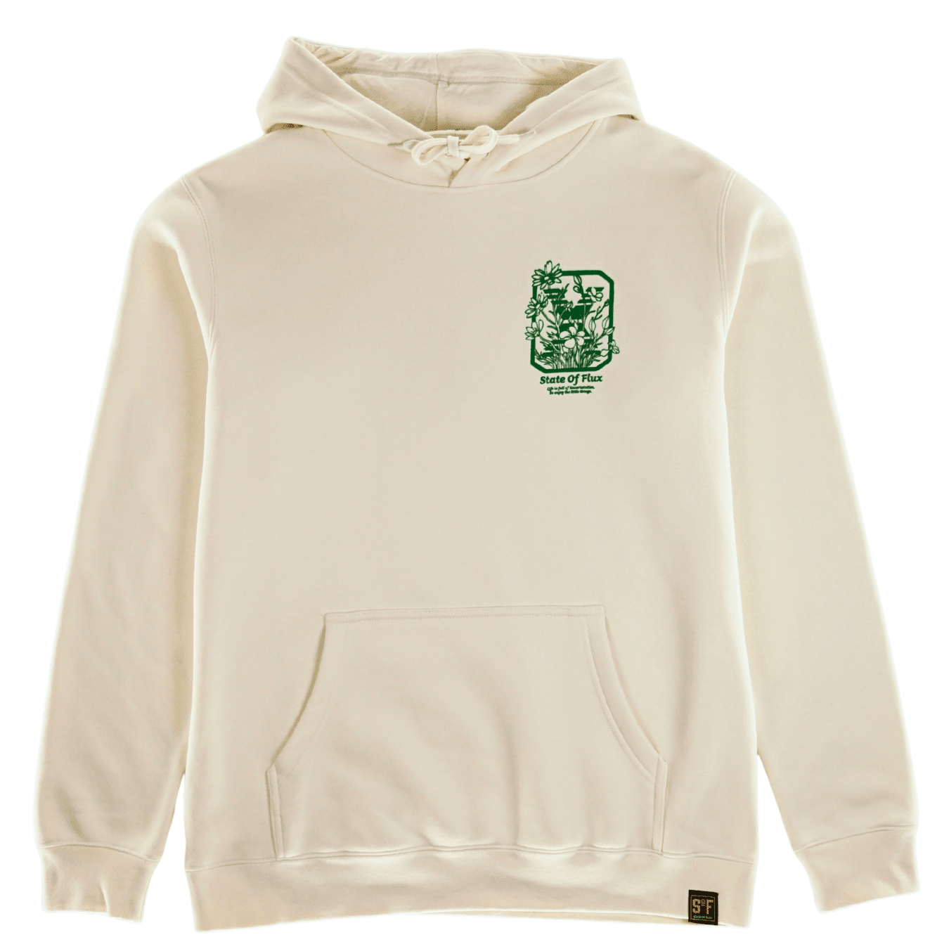 Daisies Logo Hoodie in bone