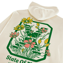 Daisies Logo Hoodie in bone - State Of Flux - State Of Flux