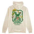 Daisies Logo Hoodie in bone - State Of Flux - State Of Flux
