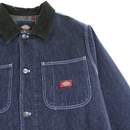 Denim Blanket Lined Chore Coat in rinsed indigo blue - Dickies - State Of Flux