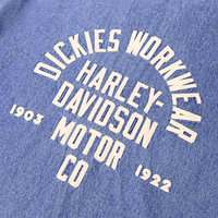 Dickies x Harley - Davidson Boxy Chambray Work Shirt in light blue - Dickies - State Of Flux