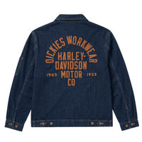 Dickies X Harley - Davidson Denim Jacket in rinse indigo blue - Dickies - State Of Flux