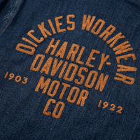 Dickies X Harley - Davidson Denim Jacket in rinse indigo blue - Dickies - State Of Flux
