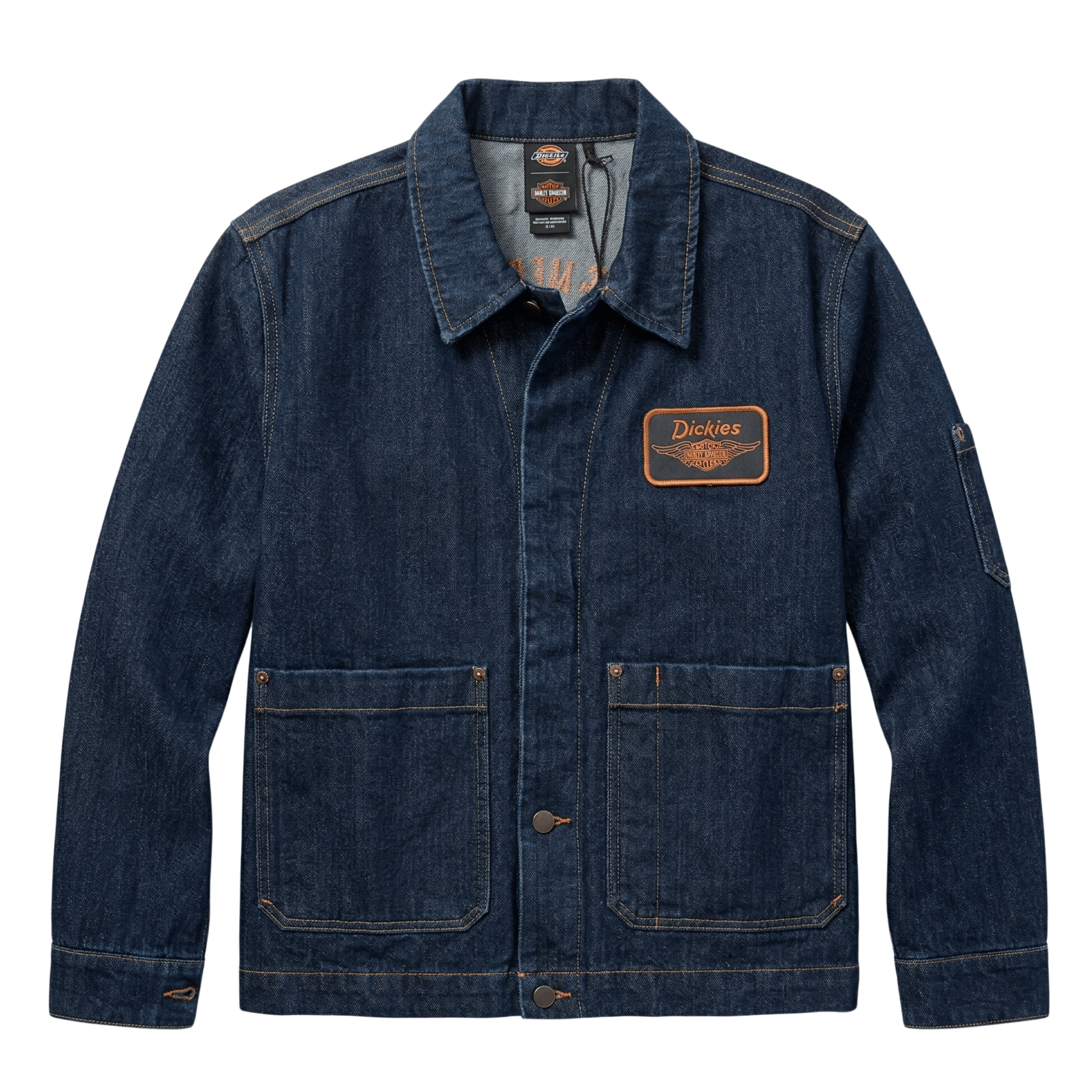 Dickies X Harley - Davidson Denim Jacket in rinse indigo blue - Dickies - State Of Flux