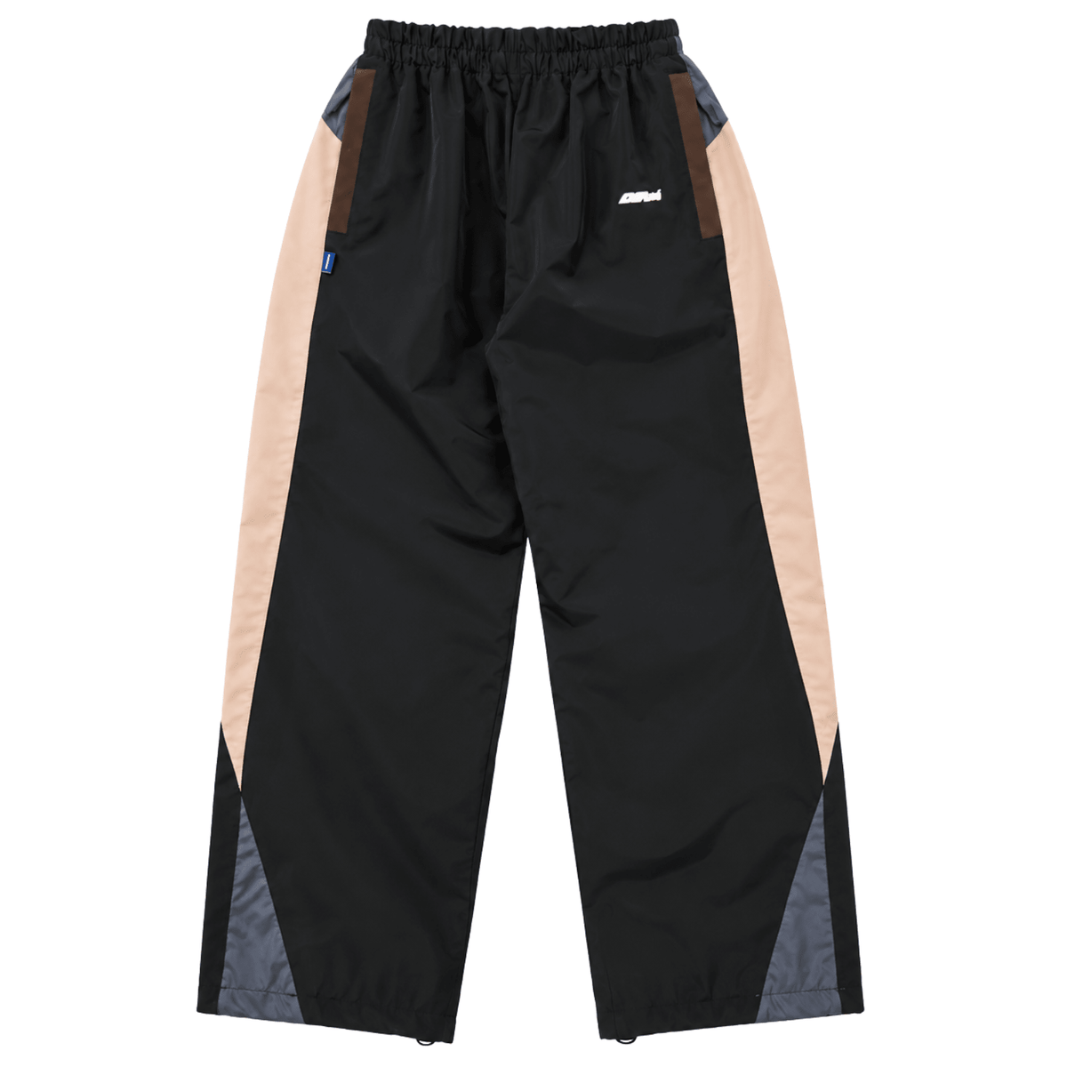 Disorder Track Pants in black and beige