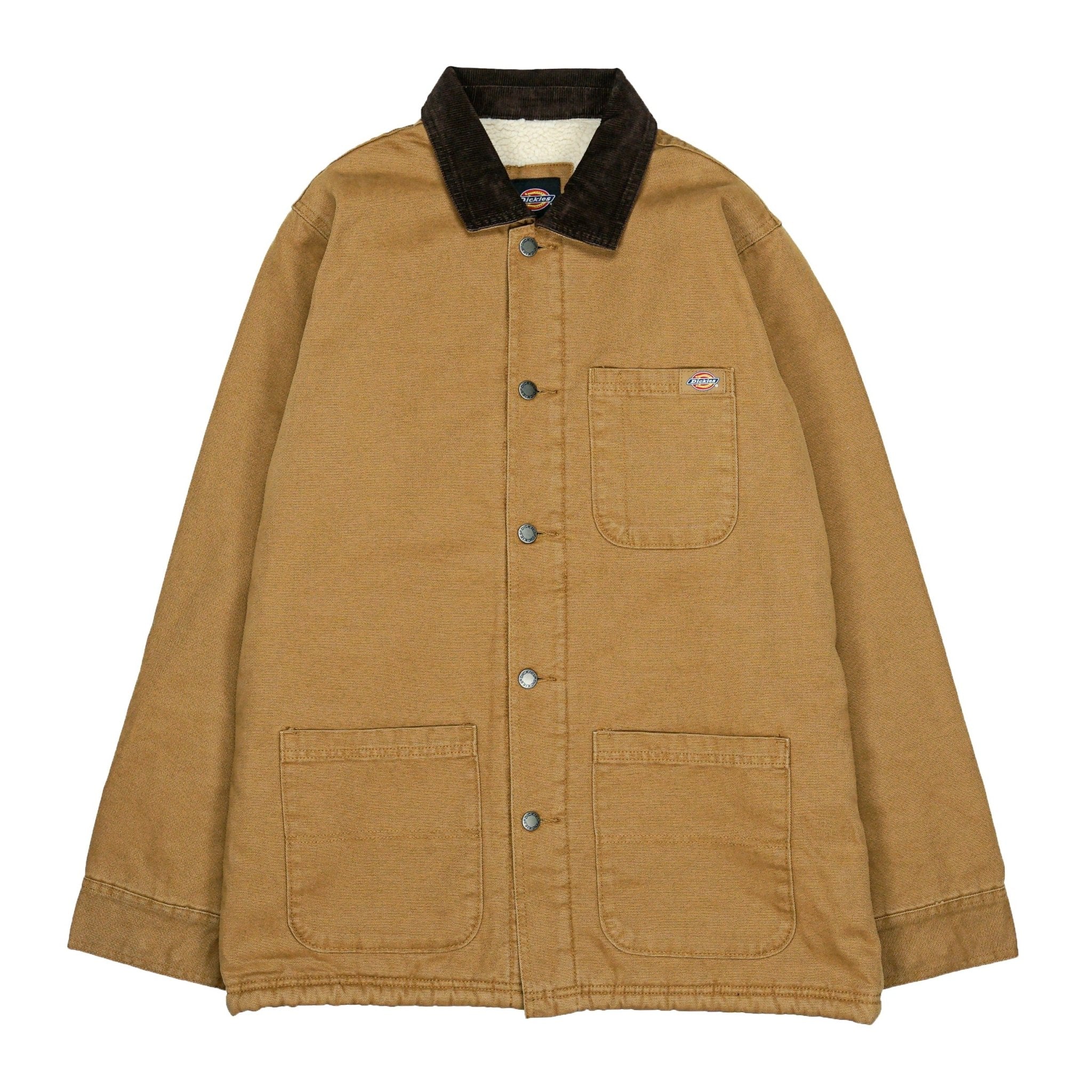 Duck Canvas Chore Coat in stonewashed brown duck