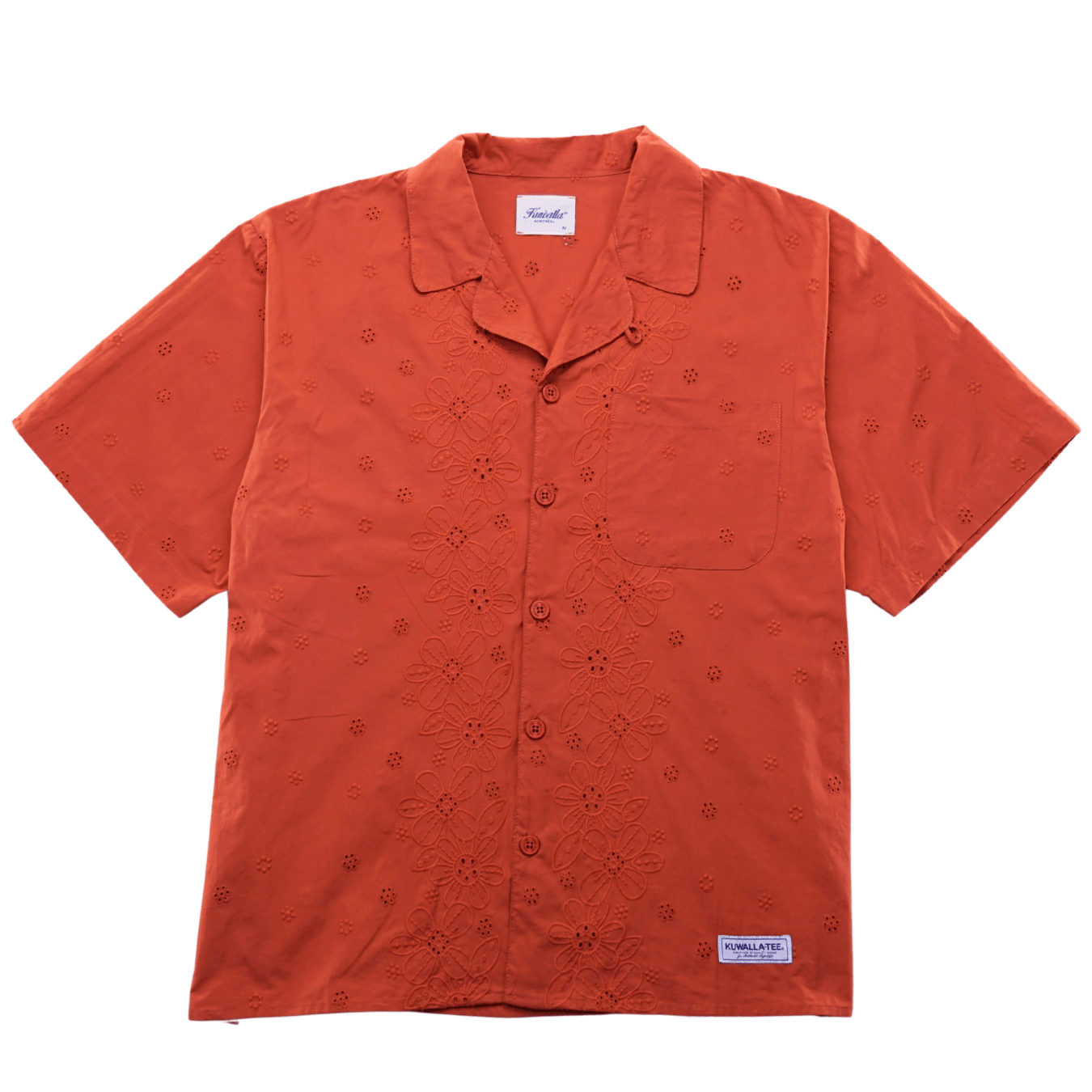 Embroidery Yacht Shirt in rust