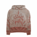 Flaming Dolphin Airbrush Hoodie in pale pink - Jungles Jungles - State Of Flux