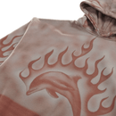Flaming Dolphin Airbrush Hoodie in pale pink - Jungles Jungles - State Of Flux