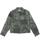 Flaming Dolphins Trucker Jacket in grey denim - Jungles Jungles - State Of Flux