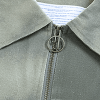 Flaming Dolphins Trucker Jacket in grey denim - Jungles Jungles - State Of Flux