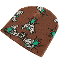 Fly Paper Beanie in brown - NoHours - State Of Flux