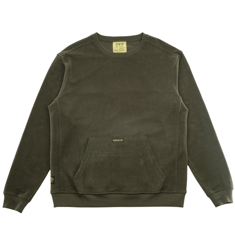 Frederick Crewneck in charcoal