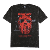 Friday The 13th Tee in mineral wash black - New Era - State Of Flux