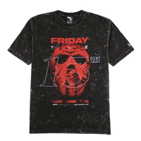 Friday The 13th Tee in mineral wash black - New Era - State Of Flux