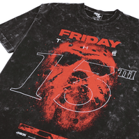 Friday The 13th Tee in mineral wash black - New Era - State Of Flux