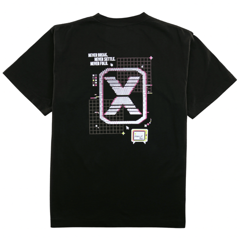 Get With The Program Tee in black