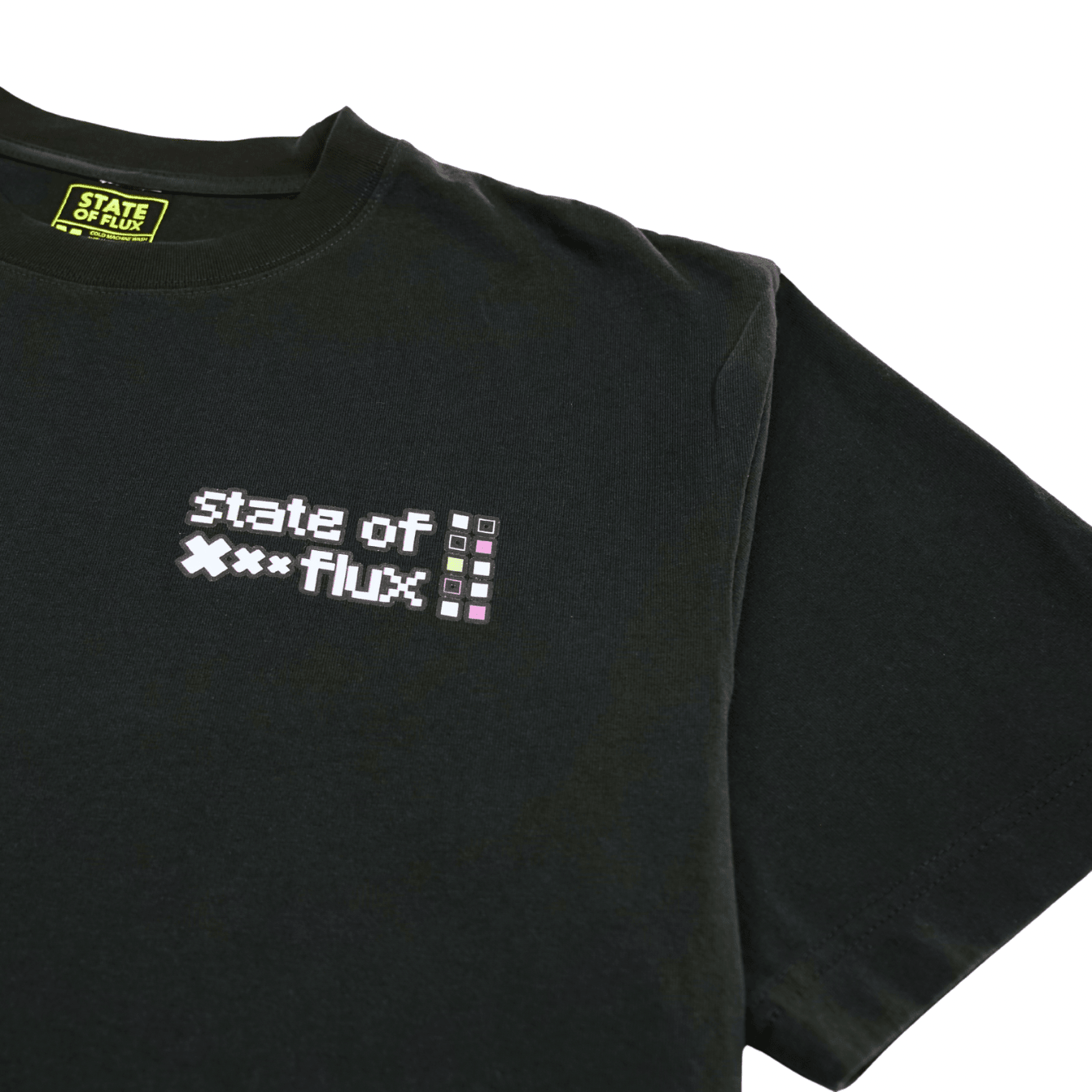 Get With The Program Tee in black - State Of Flux - State Of Flux