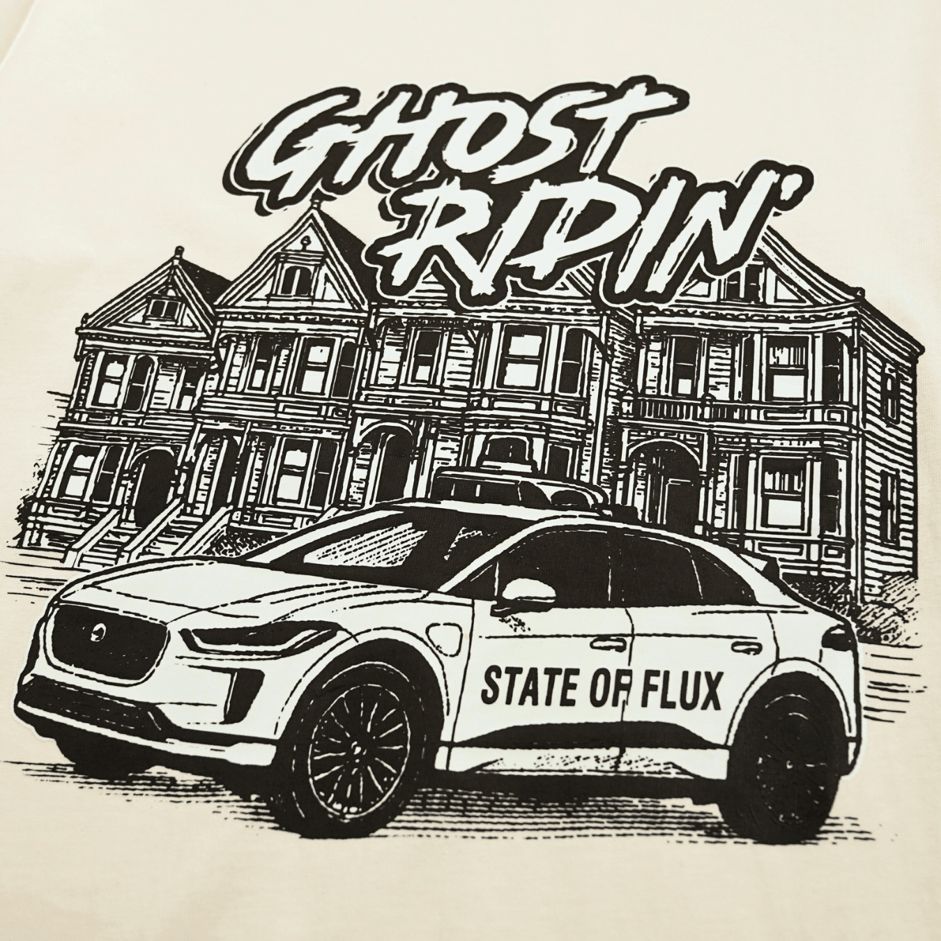 Ghost Ridin' Tee in natural - State Of Flux - State Of Flux