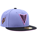 Golden State Valkyries 59Fifty V's Up Daybreak Fitted Hat in lavender and black - New Era - State Of Flux